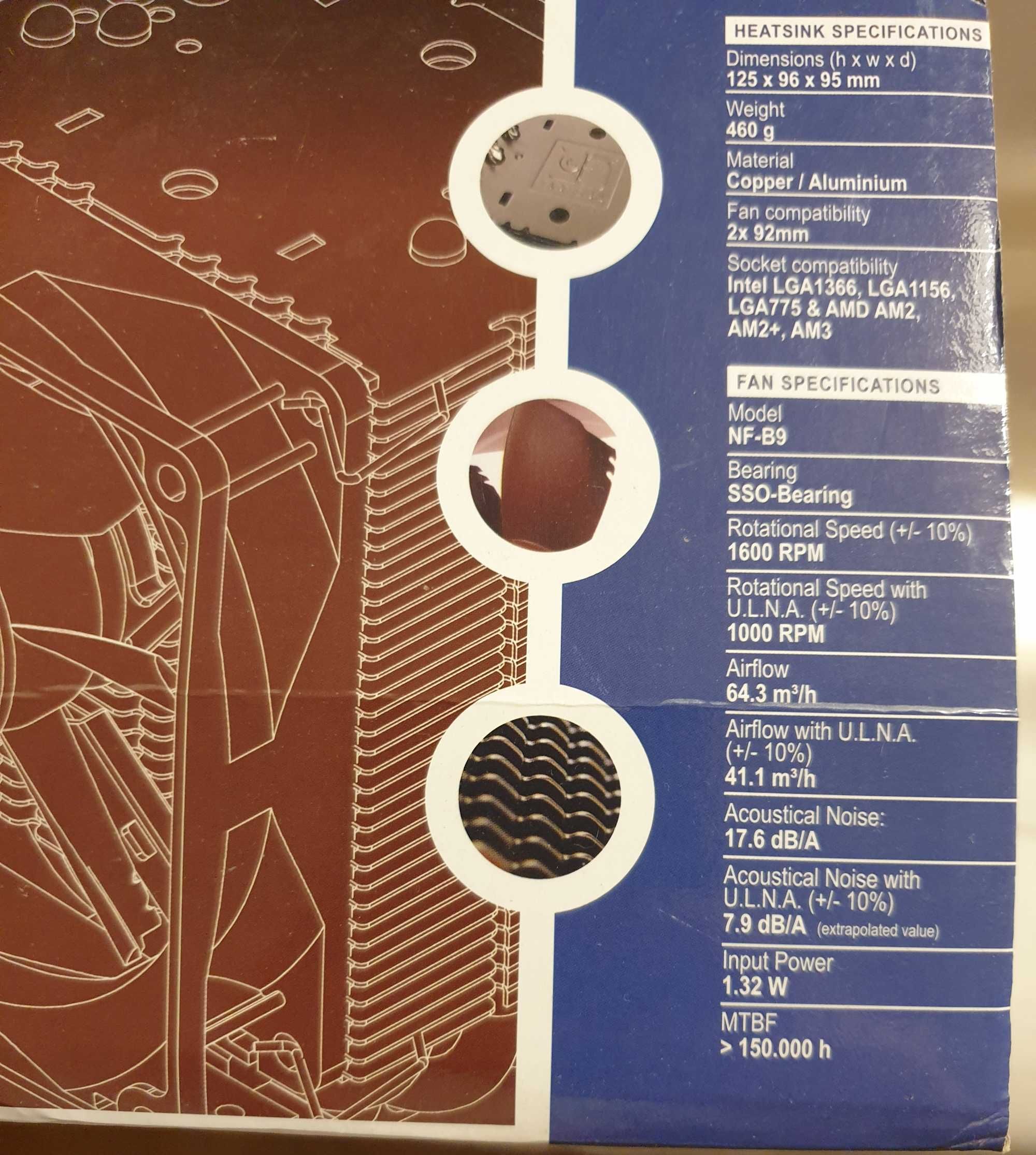 Cooler + Ventoinhas Silenciosas - Noctua NH-U9B Special Edition SE2