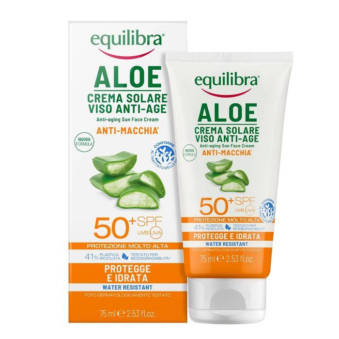 Equilibra przeciwzmarszczkowy krem przeciwsłoneczny SPF50+ UVA/UVB 75m