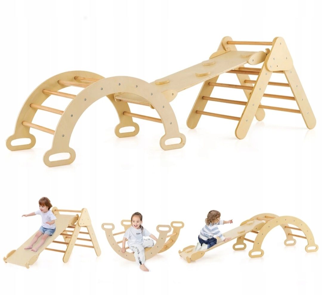 Drewniany zestaw wspinaczkowy Montessori