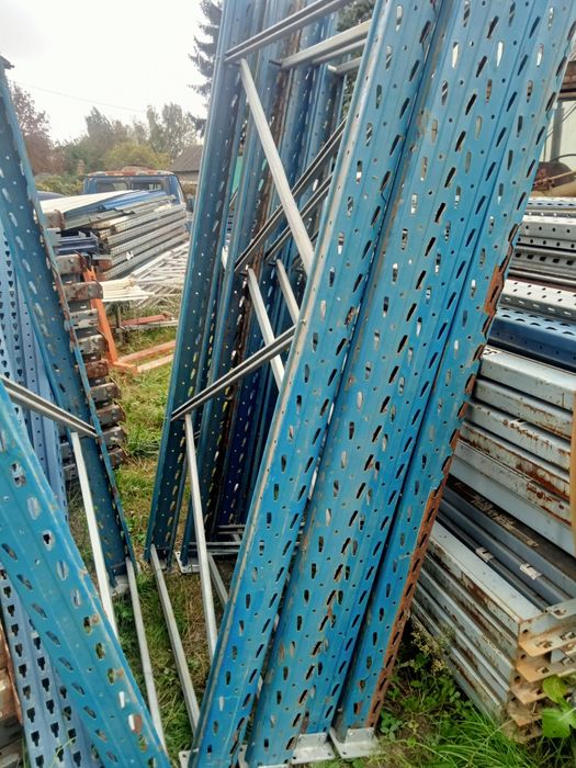 Regały paletowe wandalex 11,5m długi 2,25m wysoki 2szt 3x1200kg paleta