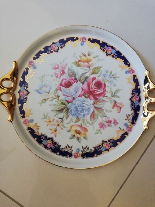 Prato com pegas em porcelana