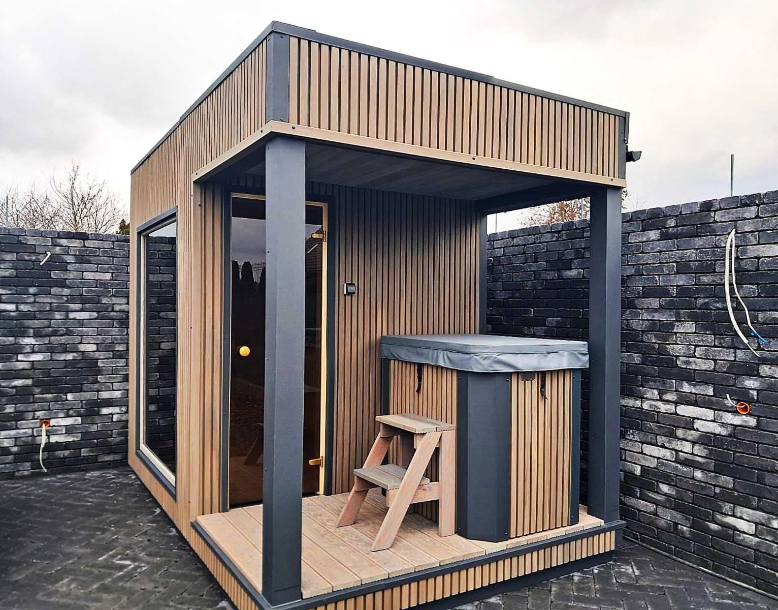 Sauna zewnętrzna Brown Domek ogrodowy od BM Moduły jakość PREMIUM !!