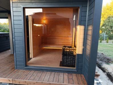 Sauna z tarsem Opti 3,5x6,0x2,5 okazja 38000