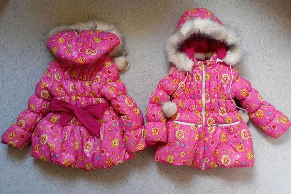 Зимовий дитячий комплект для двійні 98 та 104