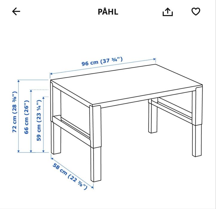 Secretária criança IKEA Pahl