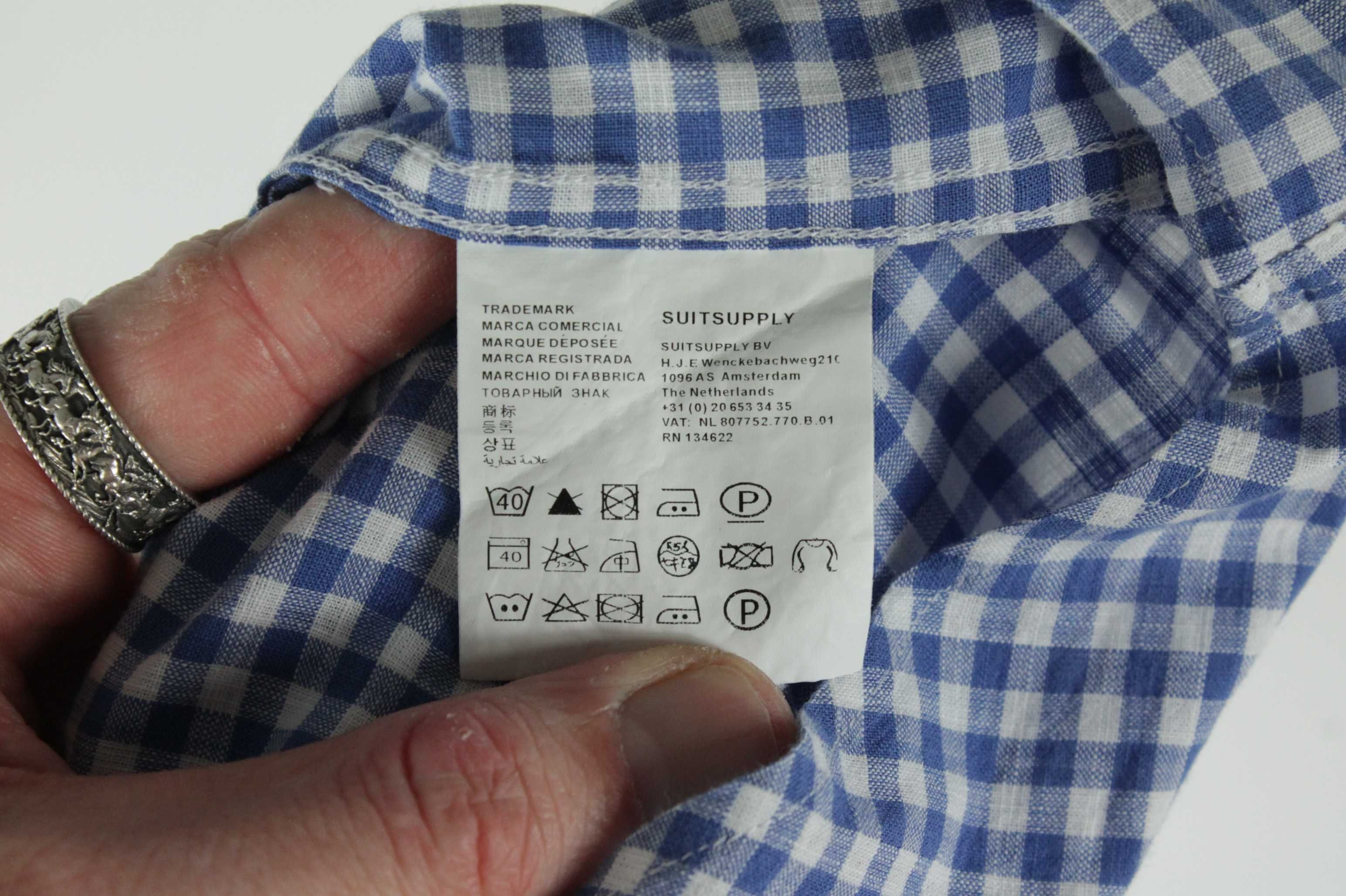 Легка брендова сорочка рубашка Suitsupply Оригінал Розмір 52 Л