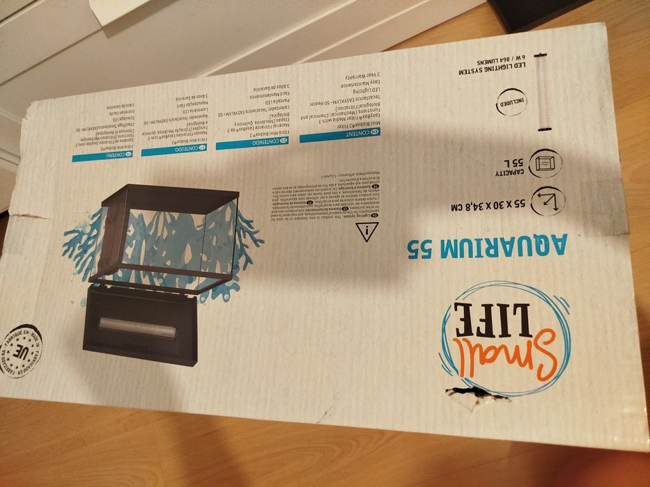 Aquário nunca usado sem tampa