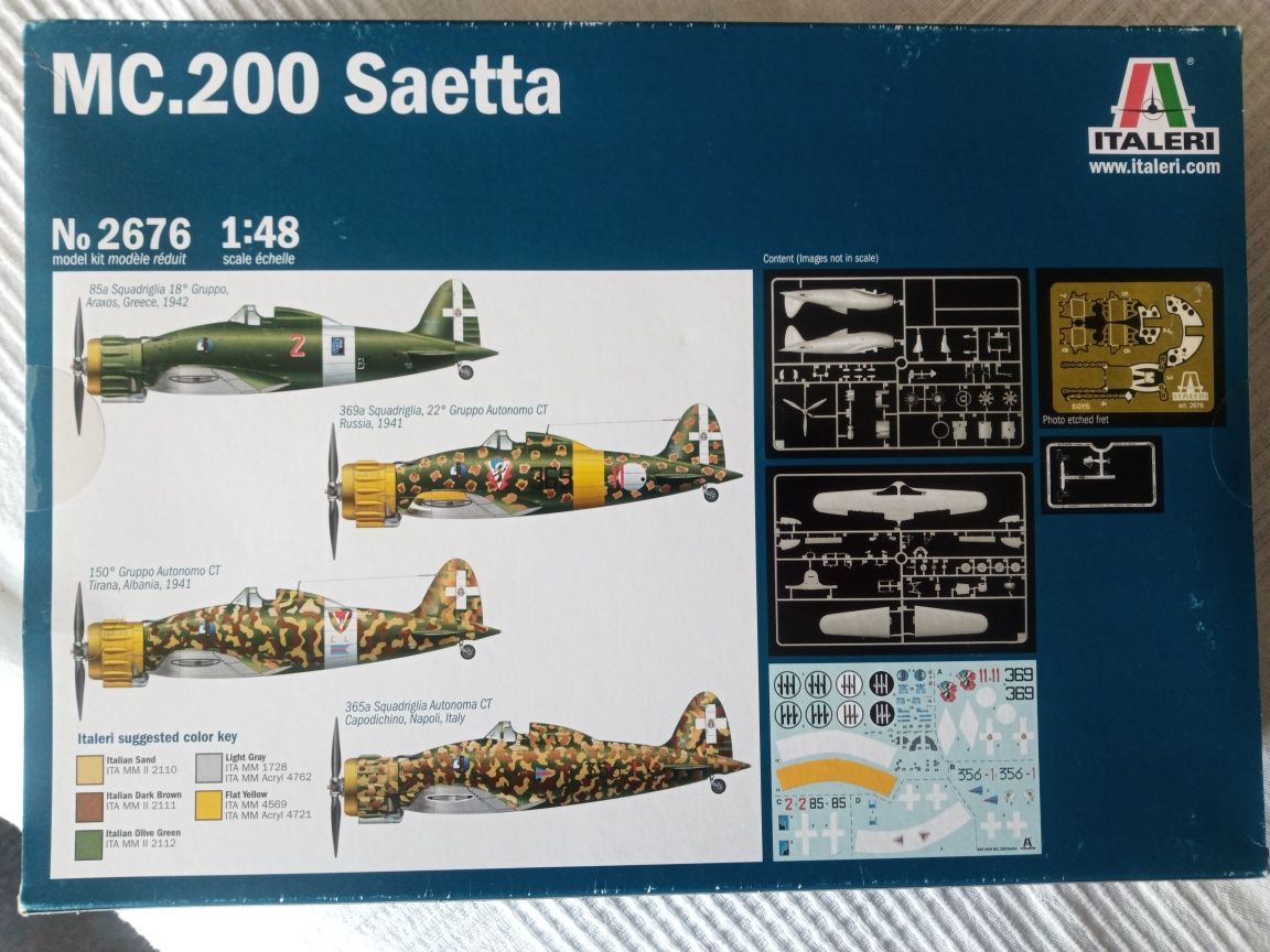 Italeri 1:48 Macchi MC.200 Saetta 2676 Zapieczętowane pudełko