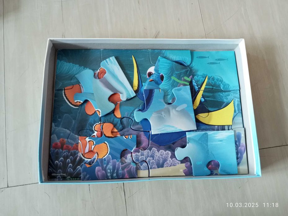 Zestaw puzzle 3 sztuki Nemo, księżniczka Zosia, morze wiek 3 +