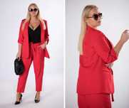 Garnitur damski ANET plus size (S-5XL) kolor czerwony na zamówienie