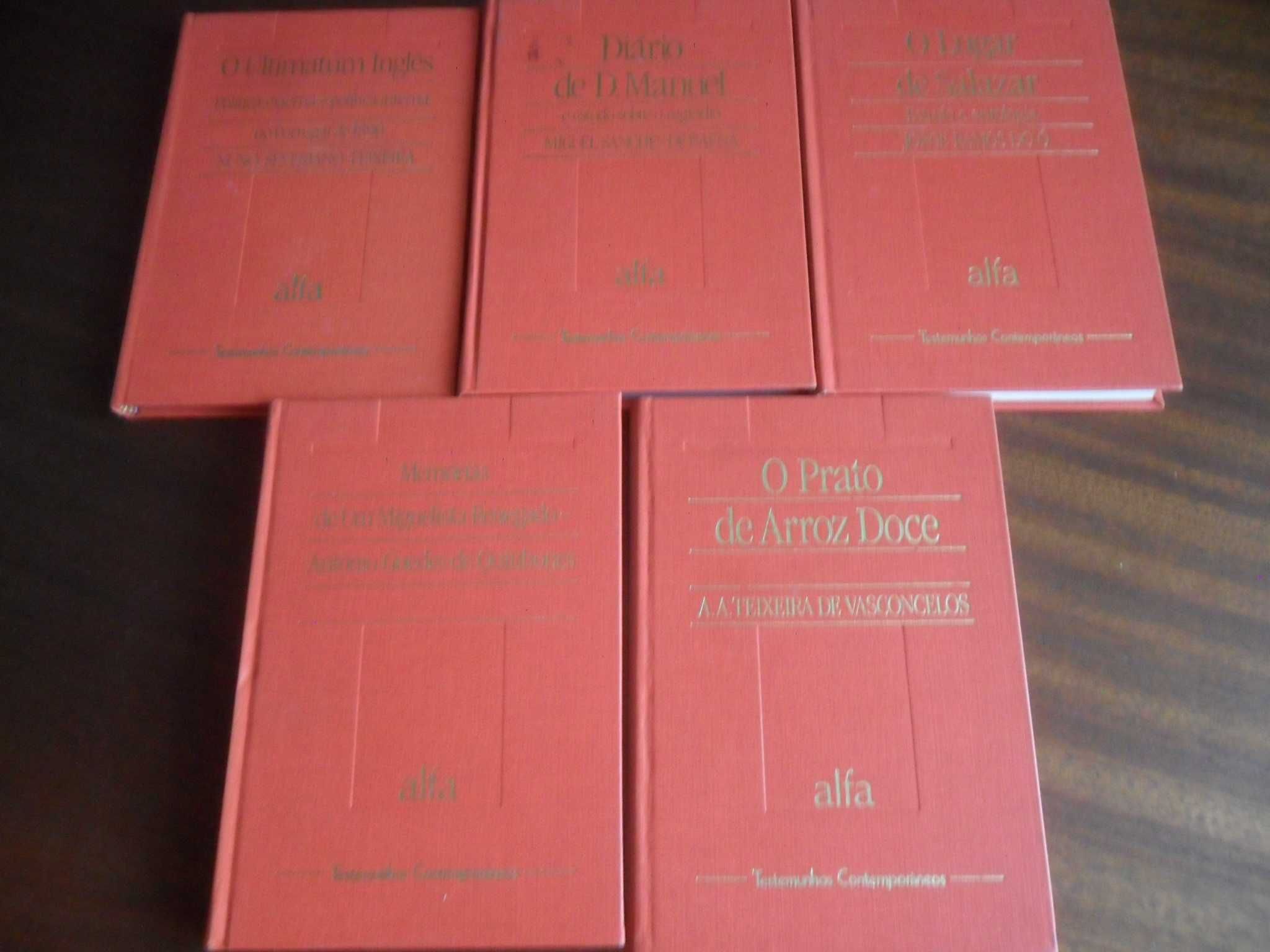 "Coleção Testemunhos Contemporâneos" - 21 Volumes de Vários Autores