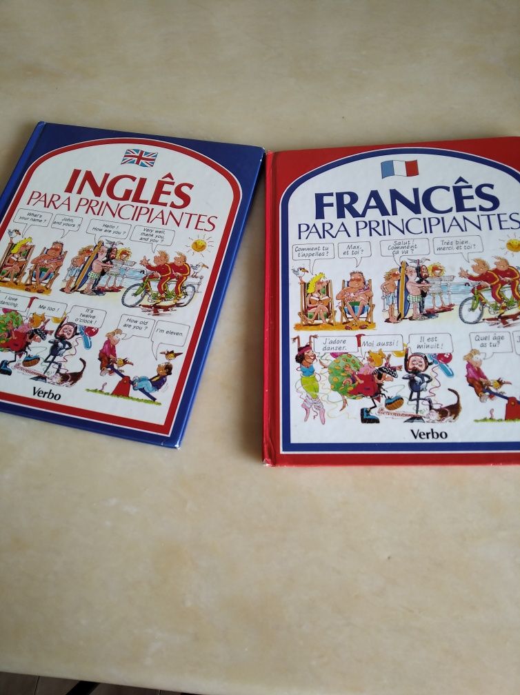 Livros de Inglês e de Francês da Verbo