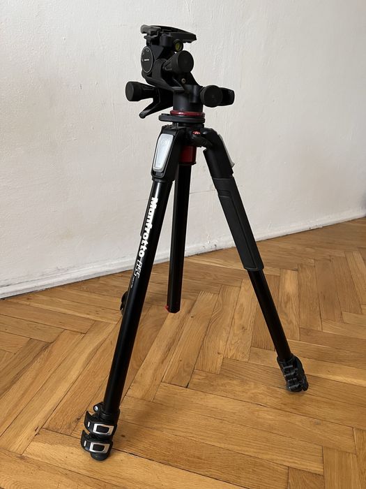 Statyw Manfrotto MT055XPRO3 + głowica zębata MHXPRO-3WG