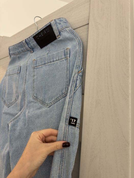 Джинси нові Cher17 блакитного кольру розмір S
