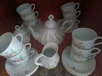 Conjunto de chá Porcelana Quinta Nova