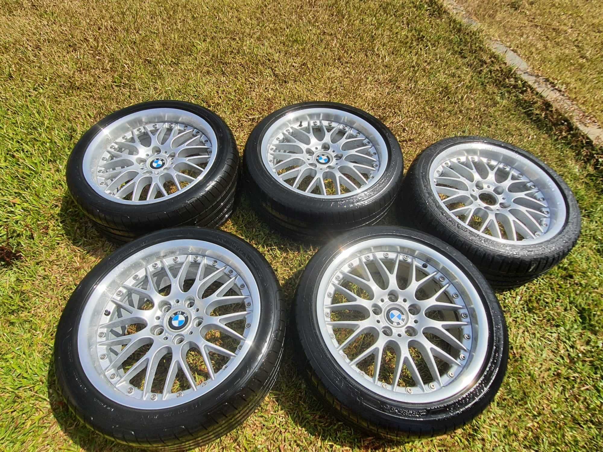 5 Jantes 18 BBS RS744 e RS745 5x120 com pneus como novos