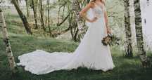 Suknia ŚLUBNA annais bridal MAGGIA +welon 36/38 światły