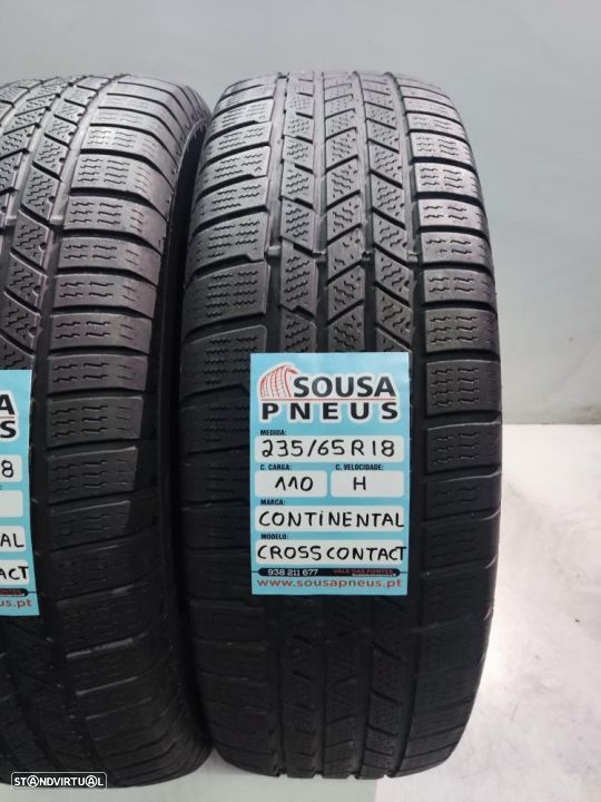 2 pneus semi novos 235-65r18 continental - oferta dos portes