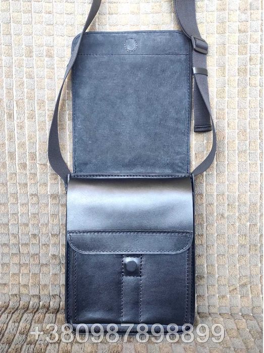 Чоловіча шкіряна сумка через плече сумка кобура для носіння зброї