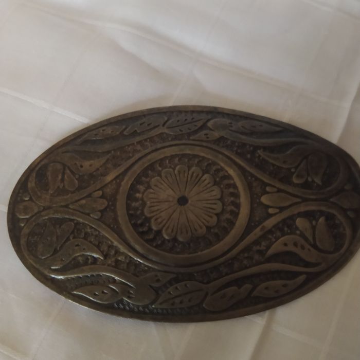 Винтажная пряжка на  ремень .Латунь