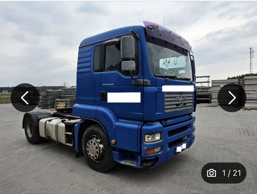 Części MAN TGA 18.440 4x2 2006 rok Manual wszystko sprawne !!!