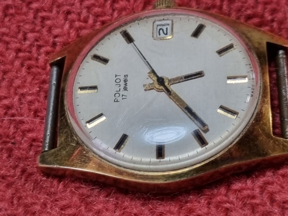 Zegarek męski Poljot złocony świetny stan