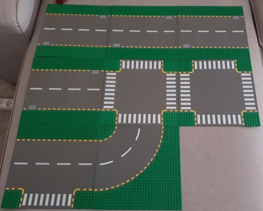 LEGO Placas de Estrada Antigas, Àrvores e Figuras (Usado)