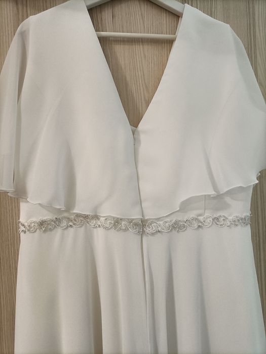 Suknia ślubna boho + odkryte plecki r.42/44