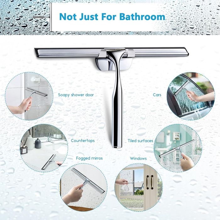 Rurka prysznicowa ze stali nierdzewnej z silikonową wycieraczką