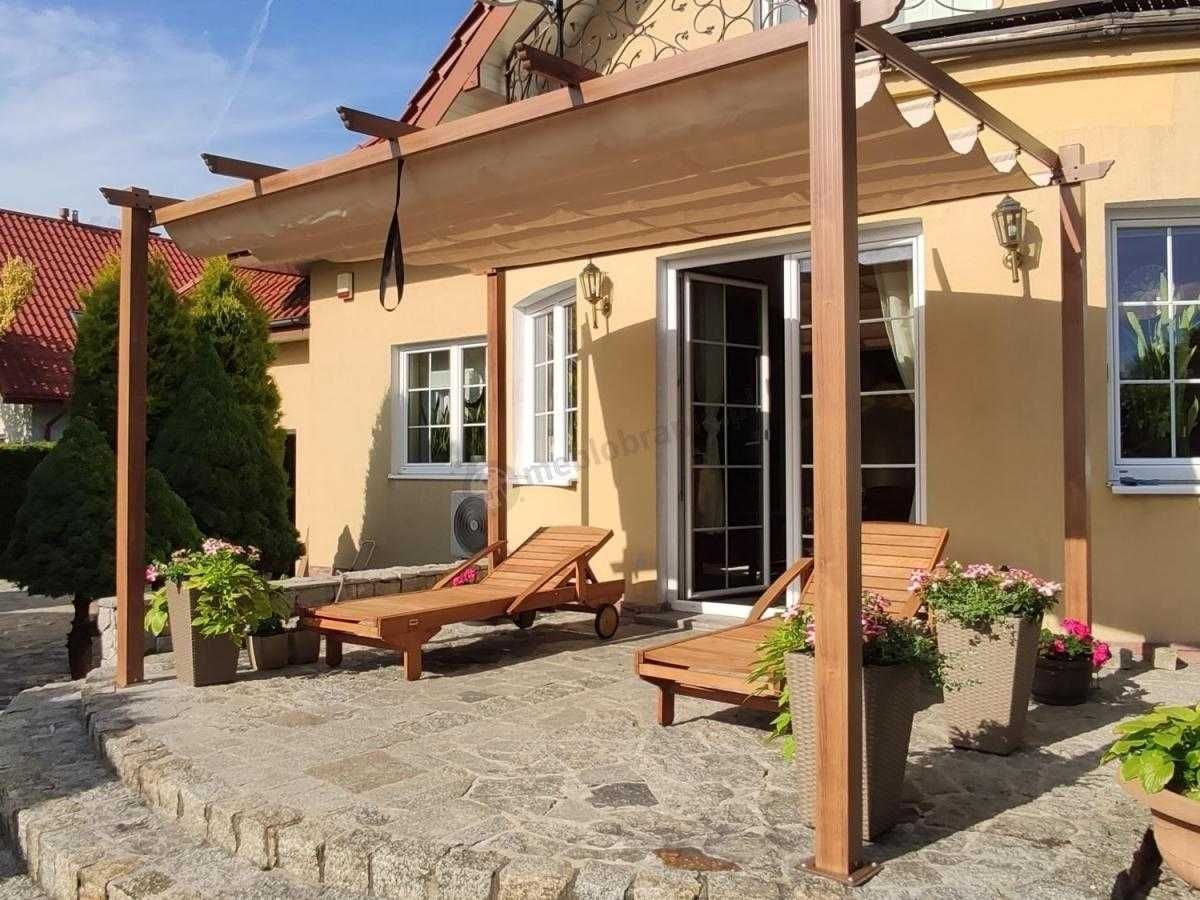 Zadaszenie na taras 3x3m Pergola ogrodowa Cream Wood wiata