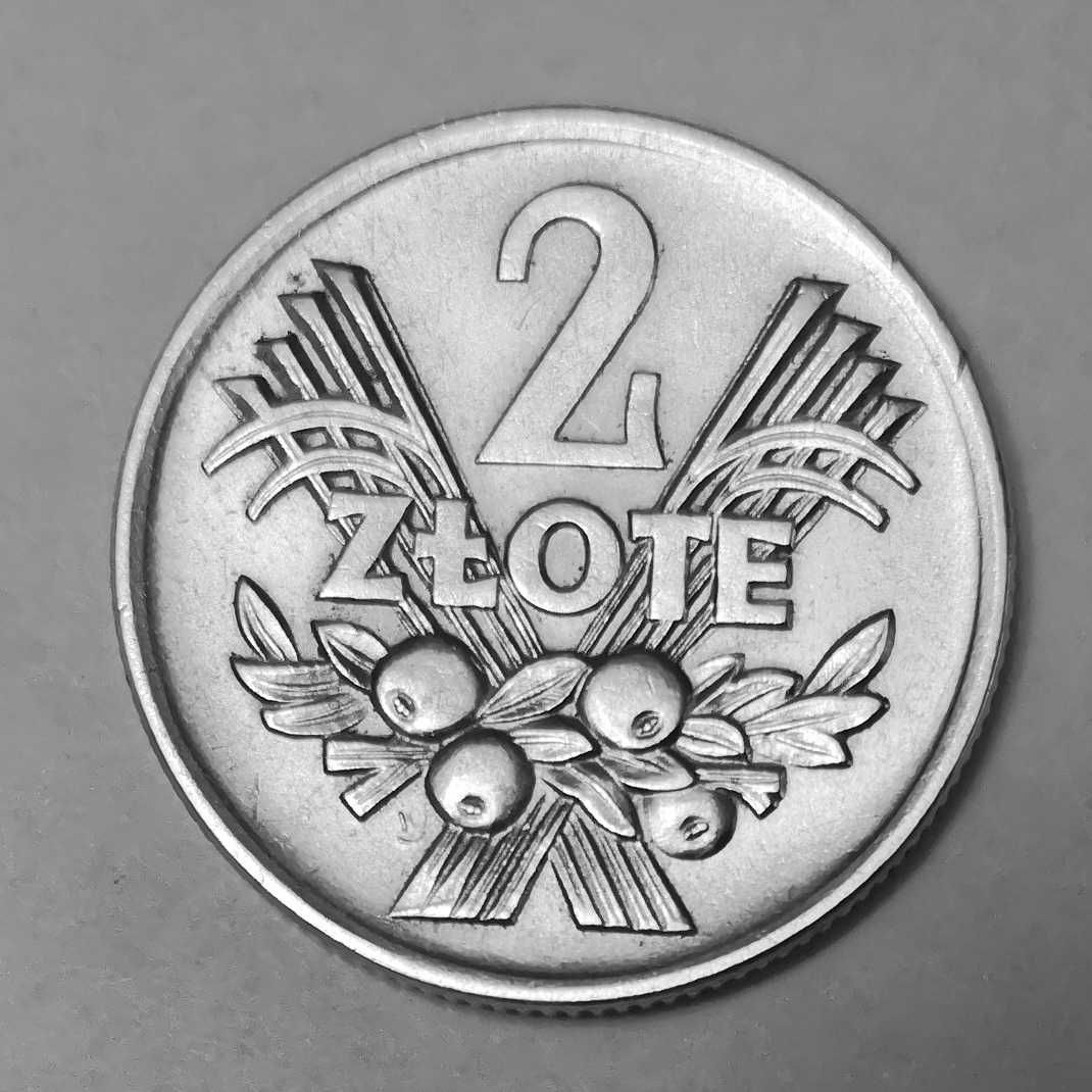 Moneta PRL 2 złote 1971r.Al.Stan monety widoczny na zdjęciach.