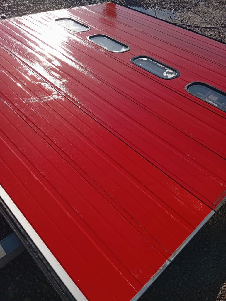 Brama segmentowa garażowa panelowa przemysłowa 401x379 wysoka transpor