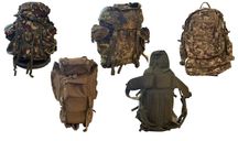 Conjunto de 5 mochilas militares