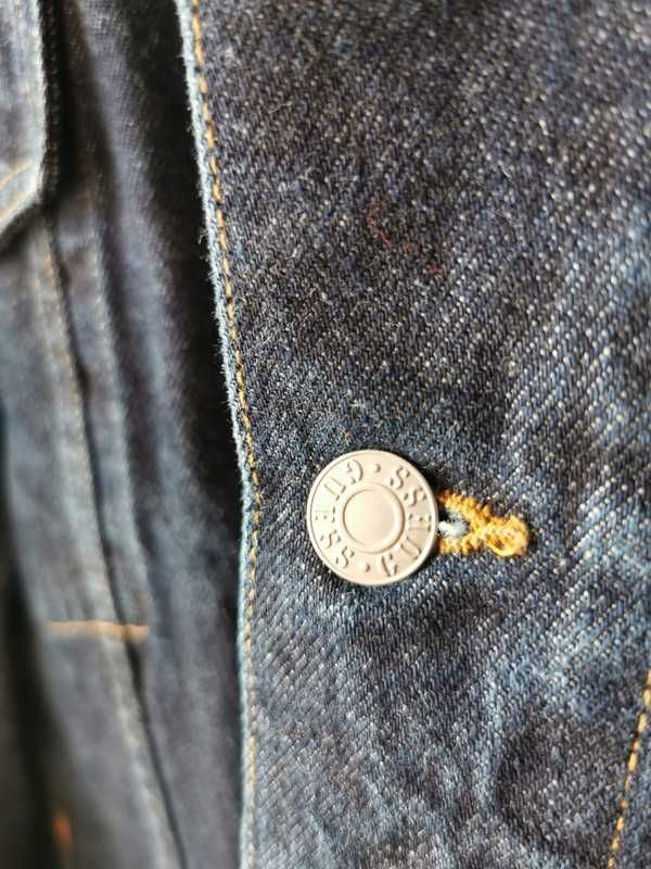 GUESS vintage jeansowa kurtka 4XL, made in USA, unikat, unisex