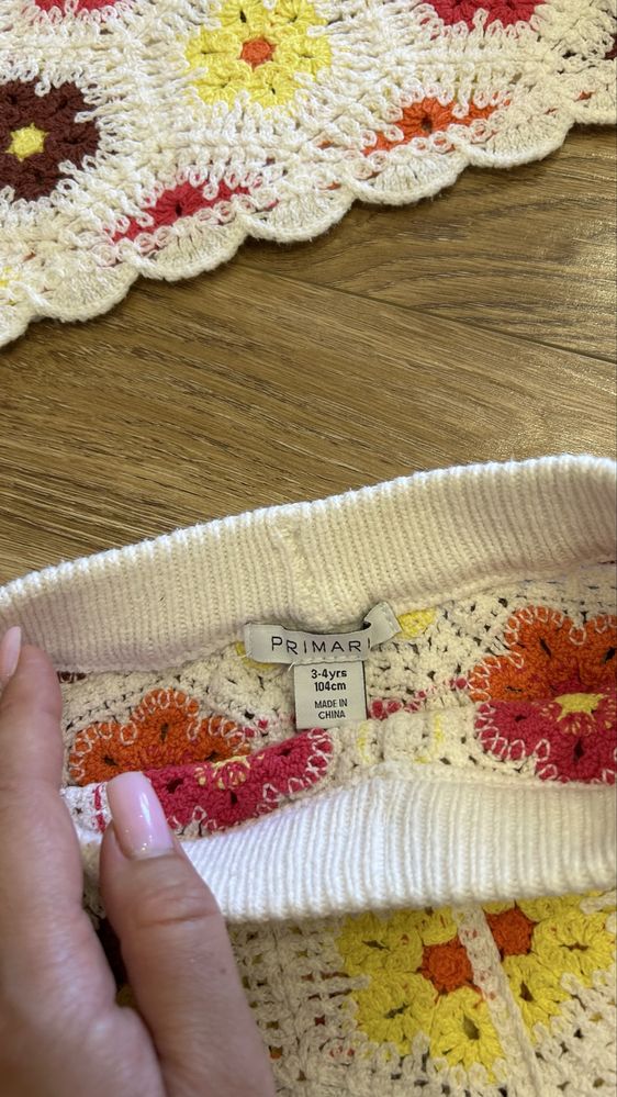 Костюм кроше вʼязаний Primark zara