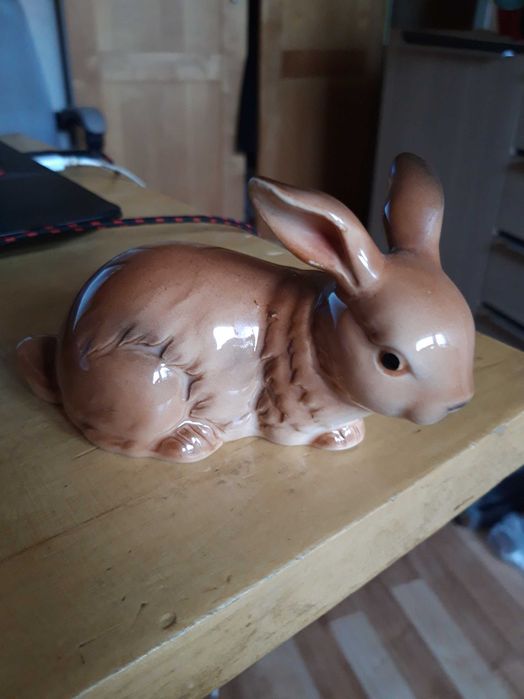 figurka króliczka ceramiczna