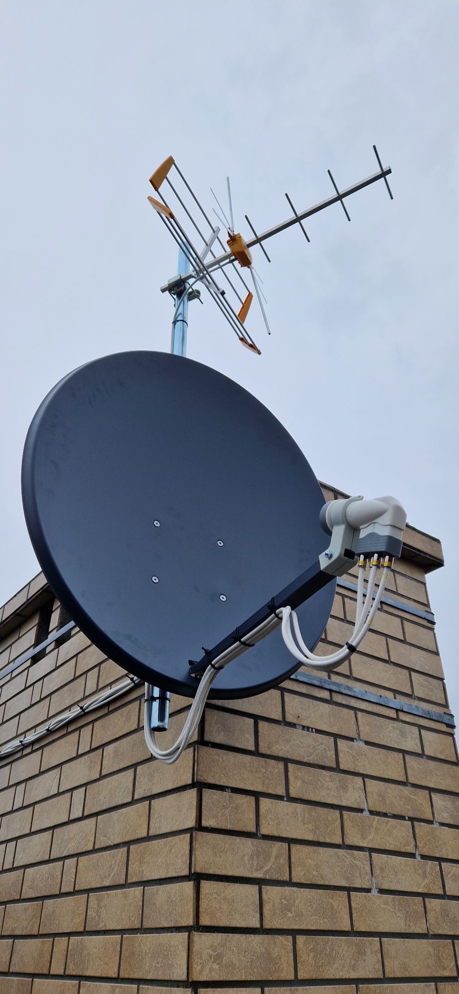 Montaż anten serwis, ustawienie sygnału anteny Sat i DVB-T2 LTE