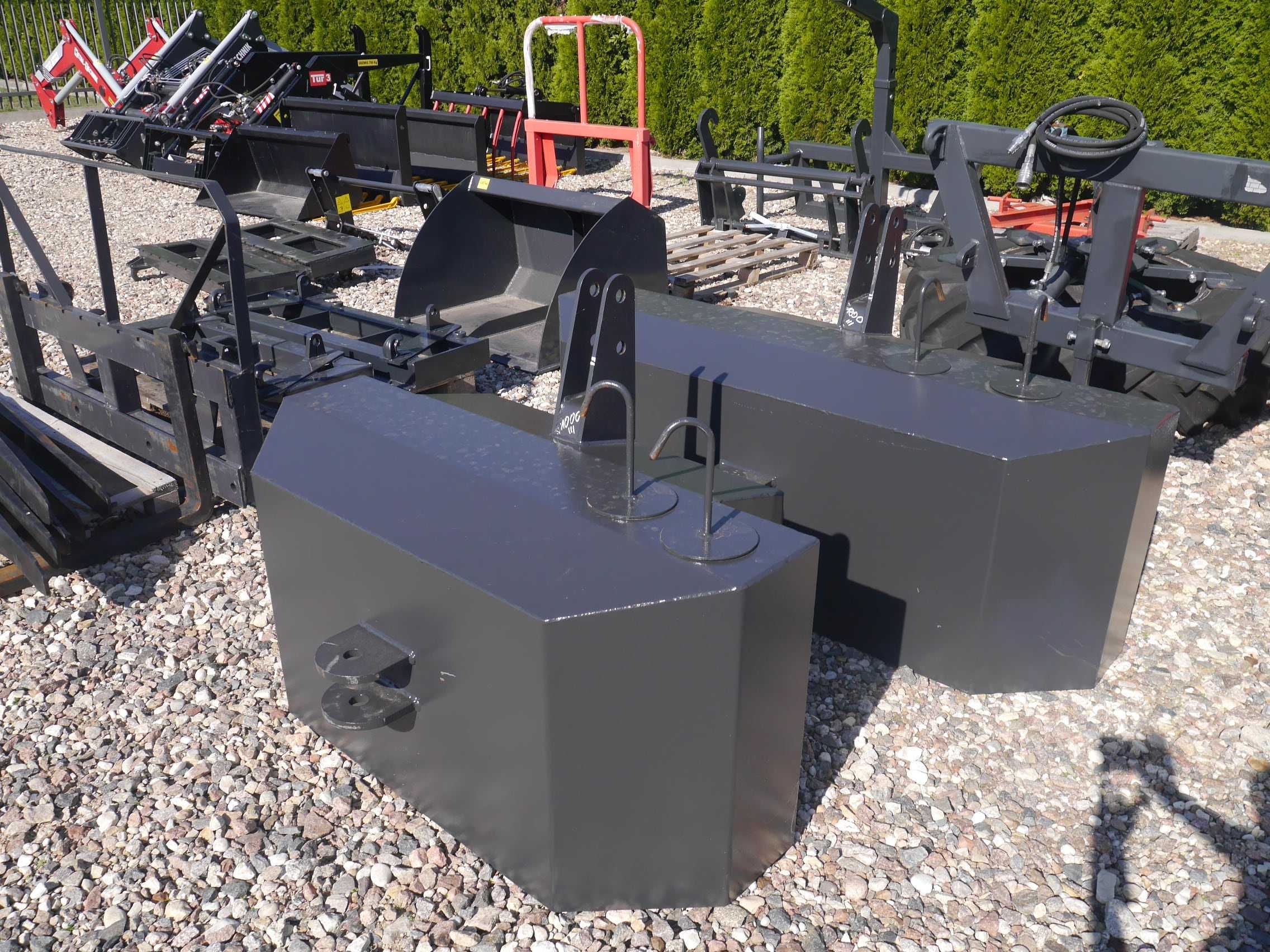 Balast 800 kg mocowanie tuz 1000 kg Metal technik