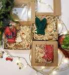 Zestaw świąteczny dla niemowlaka zawieszka do smoczka gryzak Gift Box