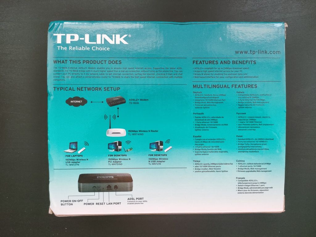 Modem ADSL2+  TPLink