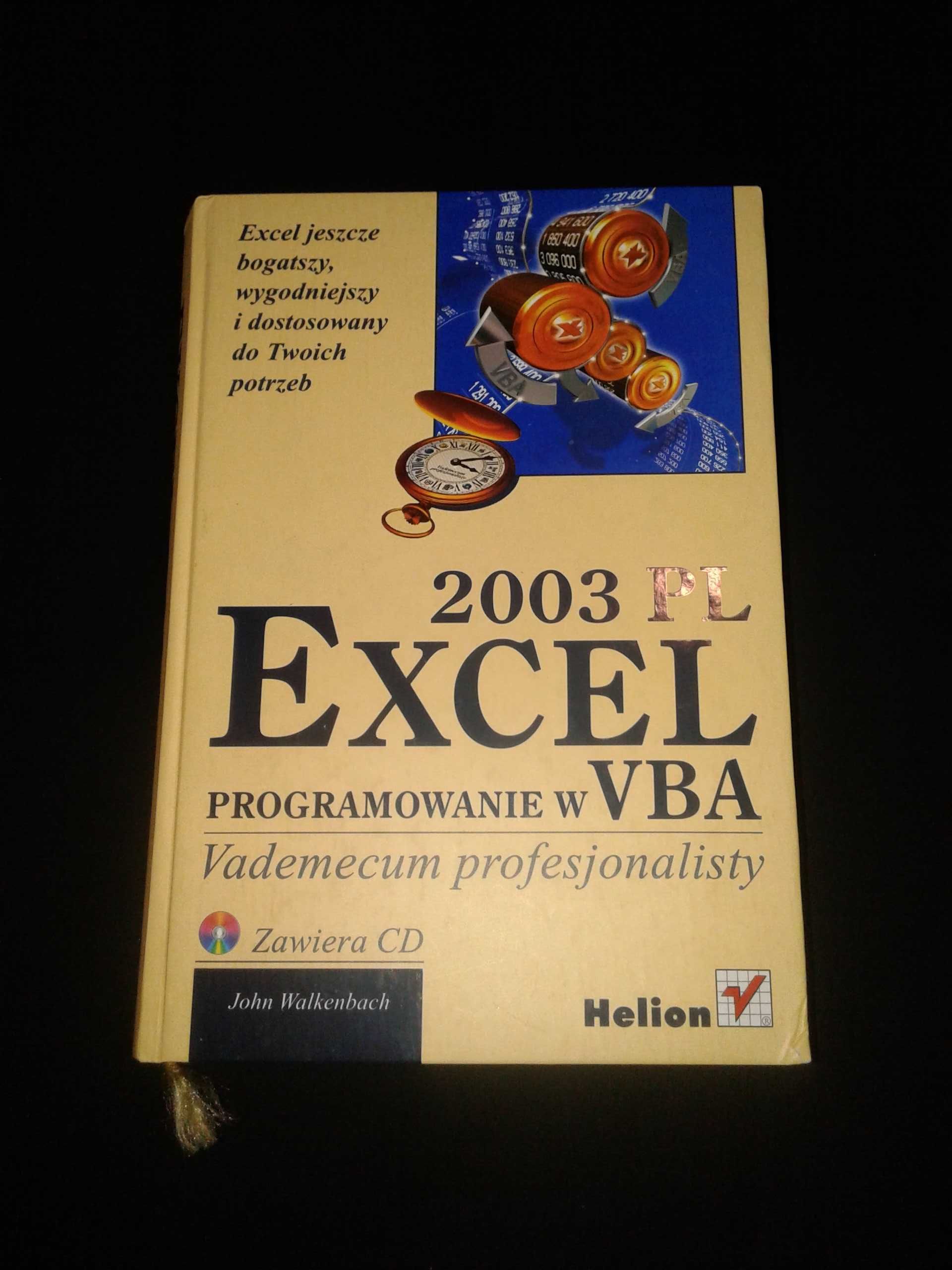 EXCEL 2003 PL Programowanie w VBA + płyta John Walkenbach
