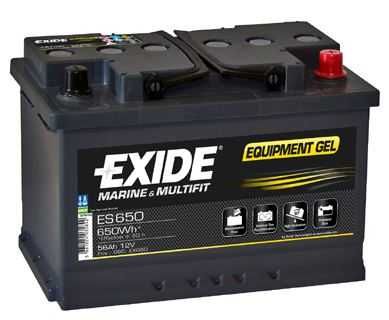 Bateria Exide Equipment Gel 56Ah 460A (Autocarana, Barco, Solar, etc)