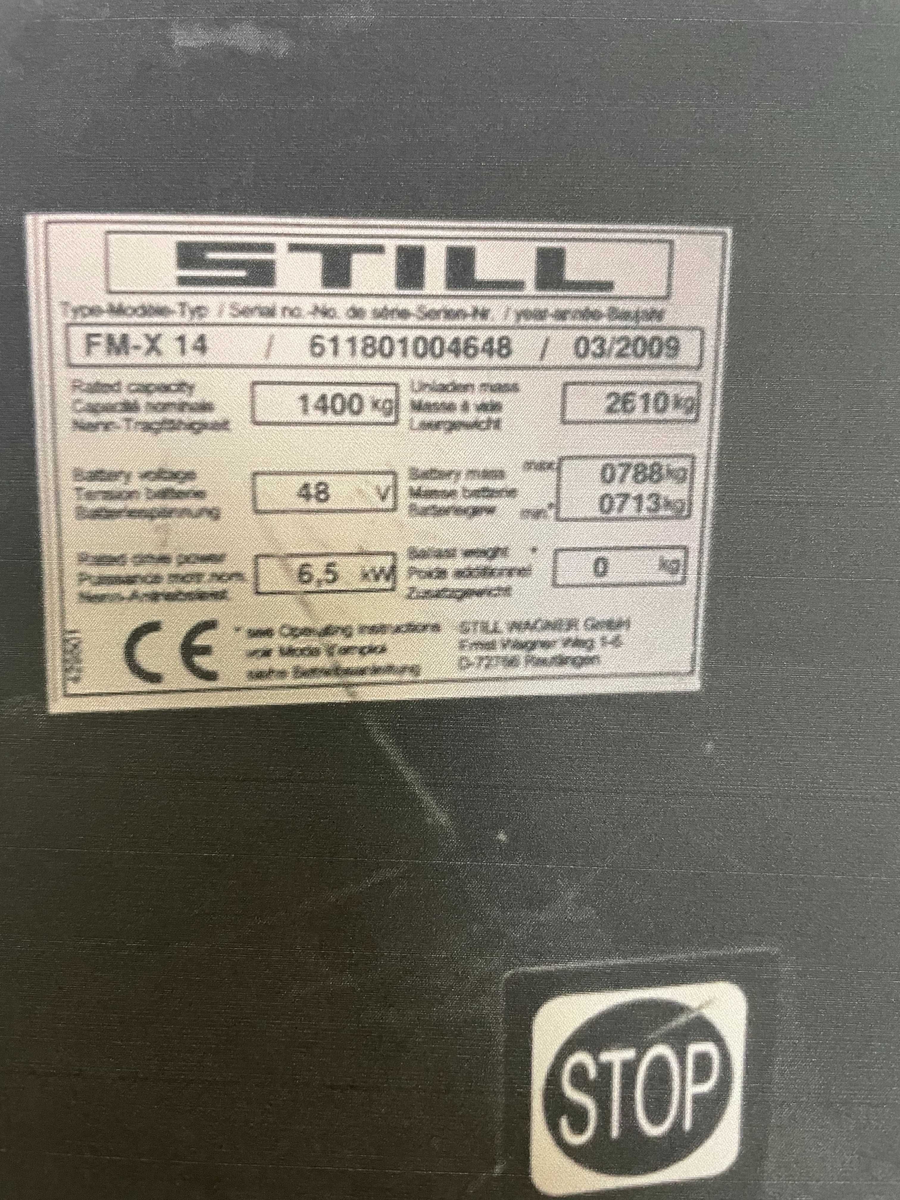 Wózek widłowy elektryczny wysokiego składowania