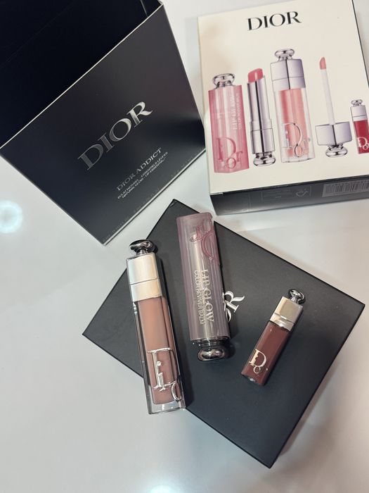Набір бальзамів для губ Dior Addict Natural Glow set бальзам Dior
