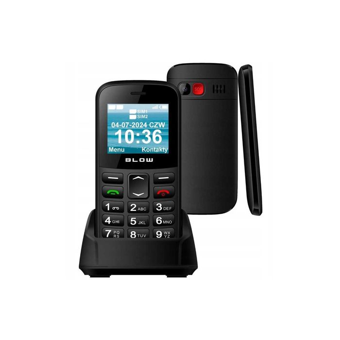 Telefon Komórkowy SENIORA Głośny Duża Klawiatur DualLSim SOS n PREZENT