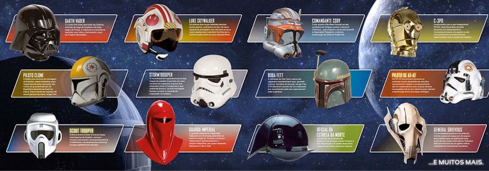 Star Wars capacetes