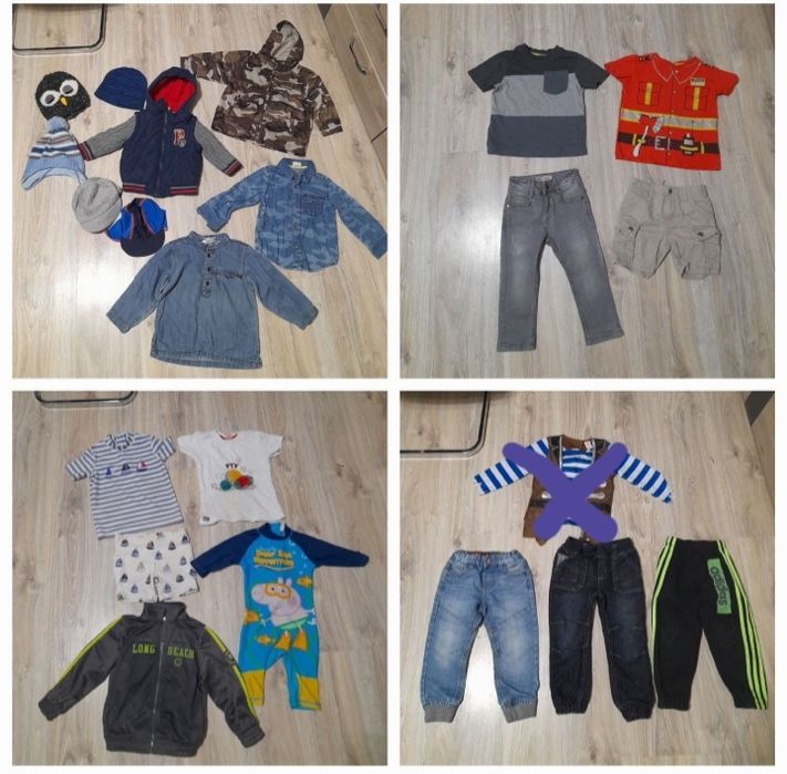 Paka zestaw ciuchów ubrań chłopięcych dla chłopca 80-86, 92-98, 1-3