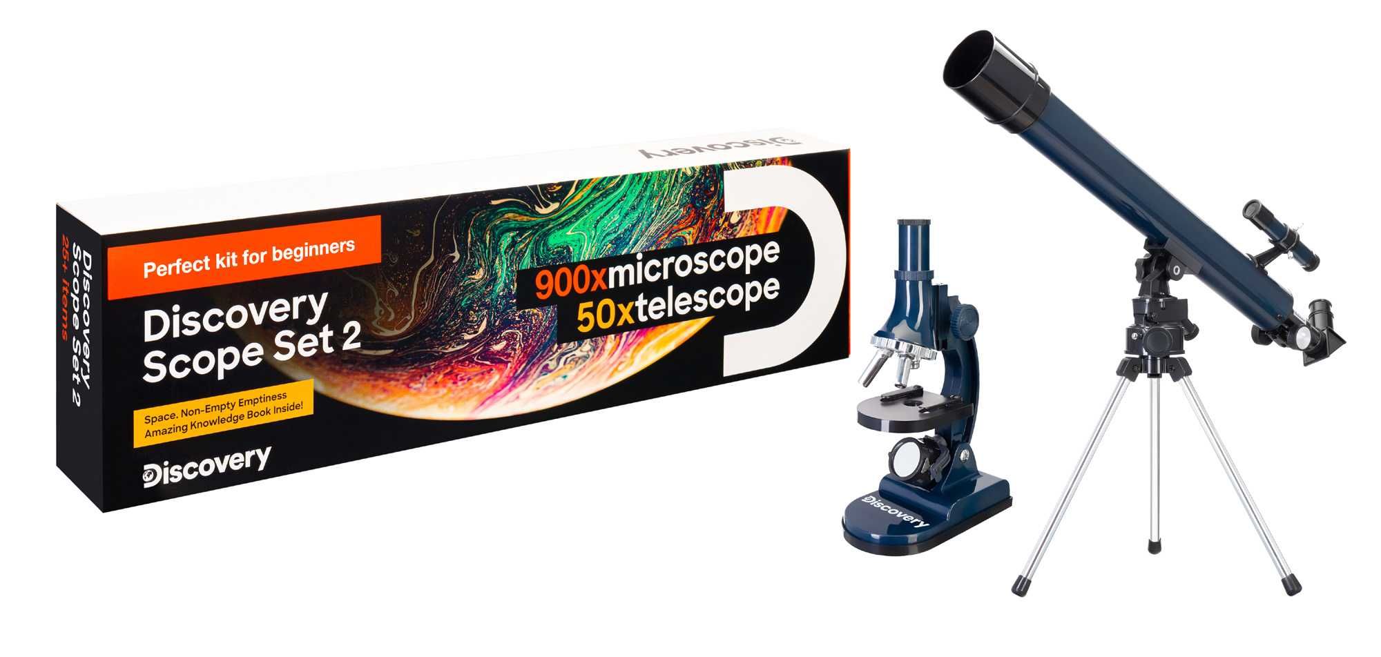 Zestaw Levenhuk Discovery Scope 2 z książką