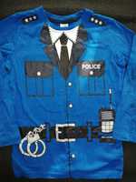 Koszulka nowa policjant przebranie balik 122 cm strój