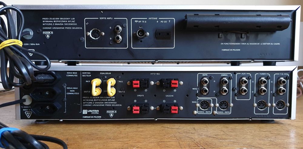 Unitra Diora tuner AS618 i wzm. WS432 po serwisie, super stan